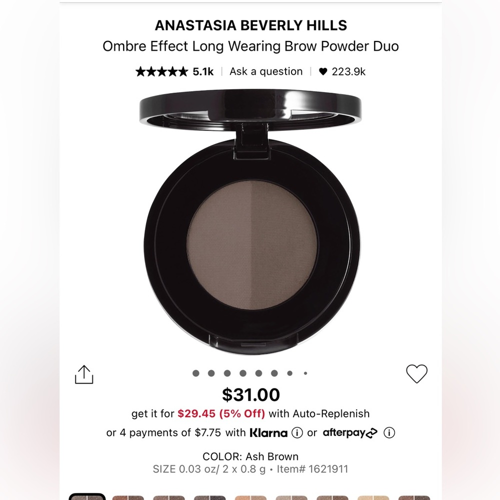 Anastasia Beverly Hills Brow Powder Duo